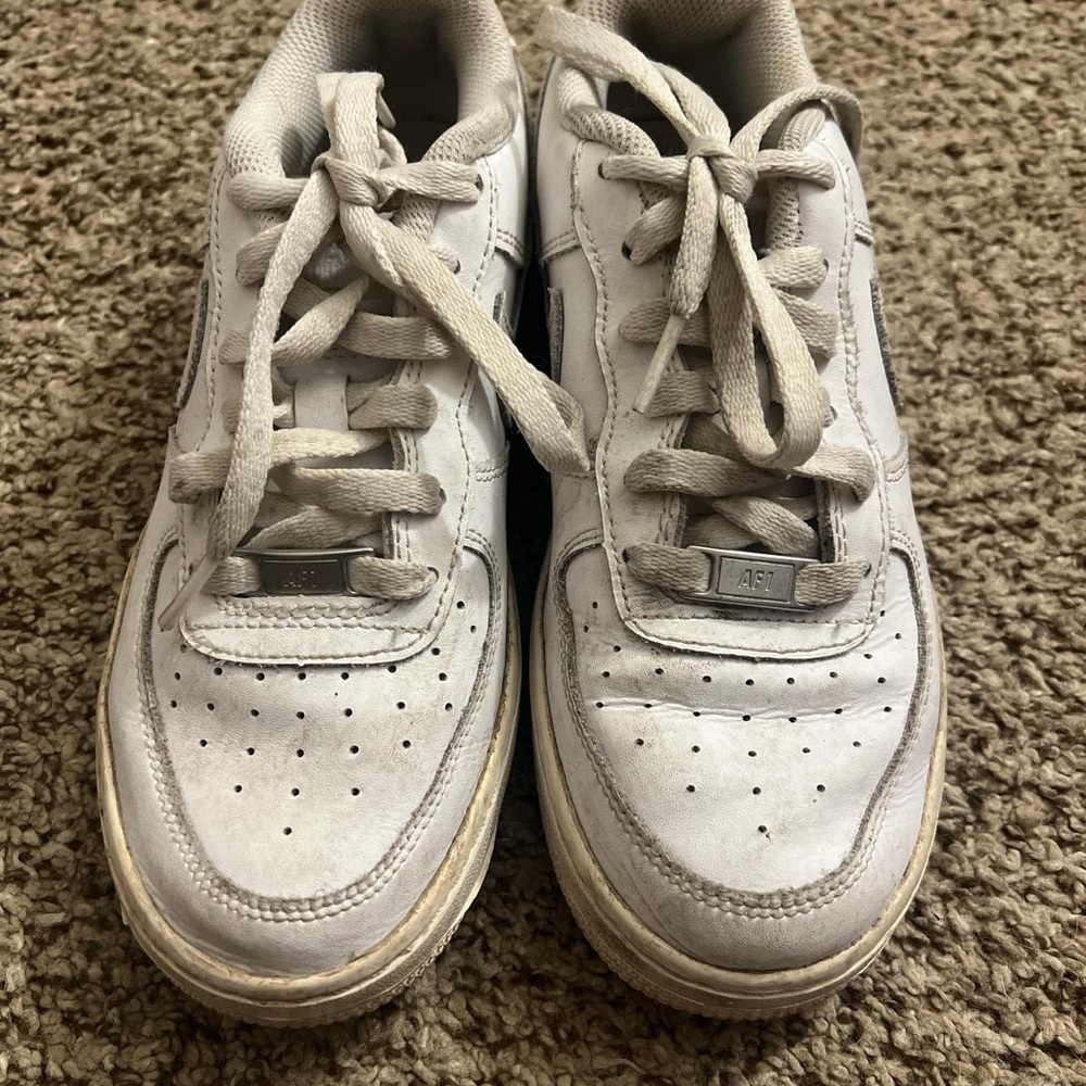 Nike Air Force 1; White Athletic Sneakers